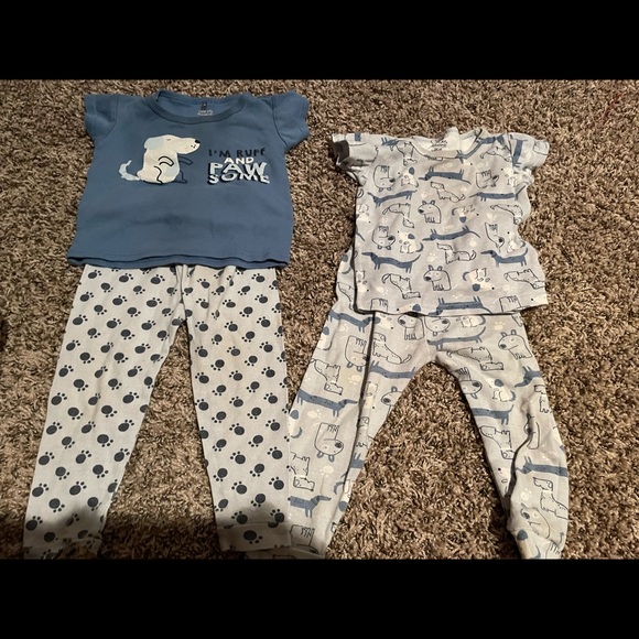 24 month baby dog pajamas-2 piece outfits x2 - Picture 3 of 5